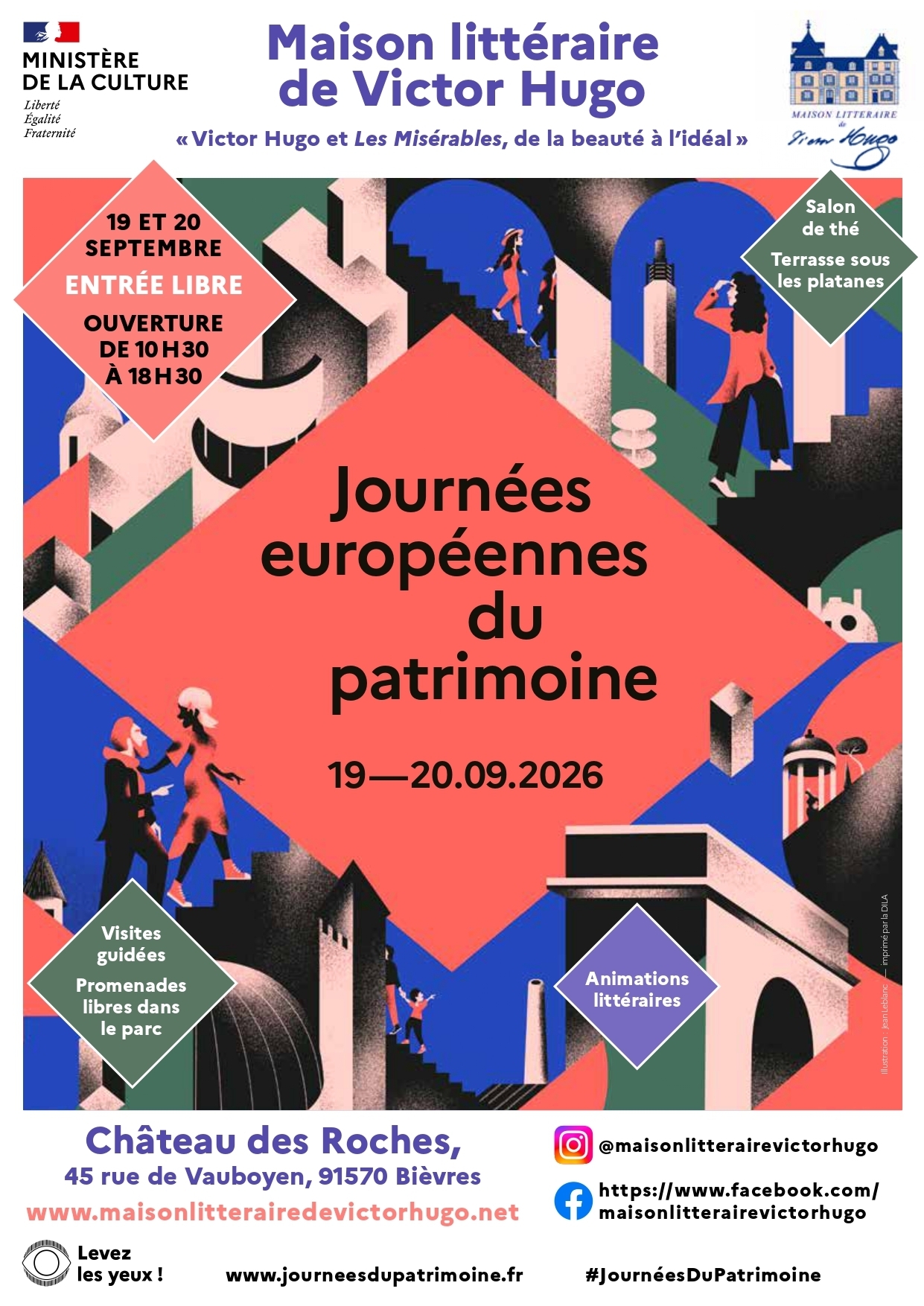 Animations littéraires et musicales dans le parc