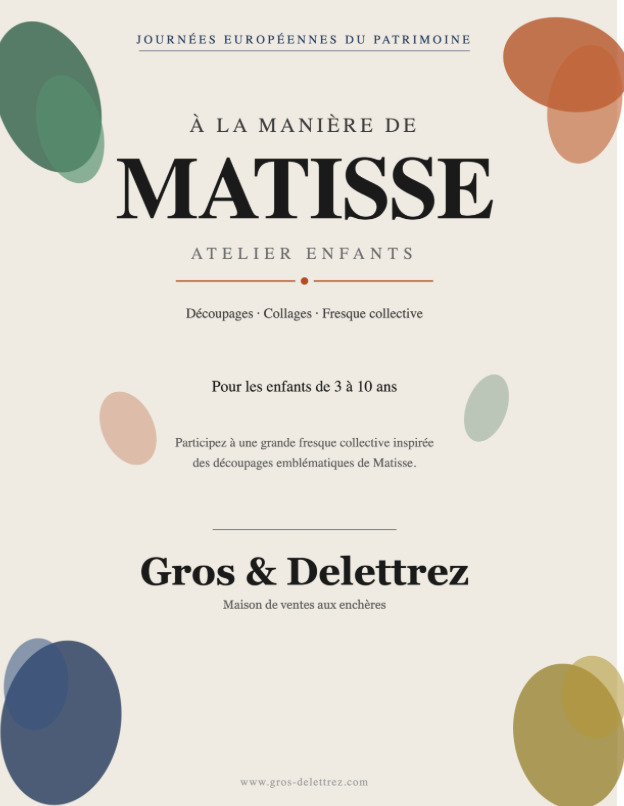 Atelier pour enfants « À la manière de Matisse »