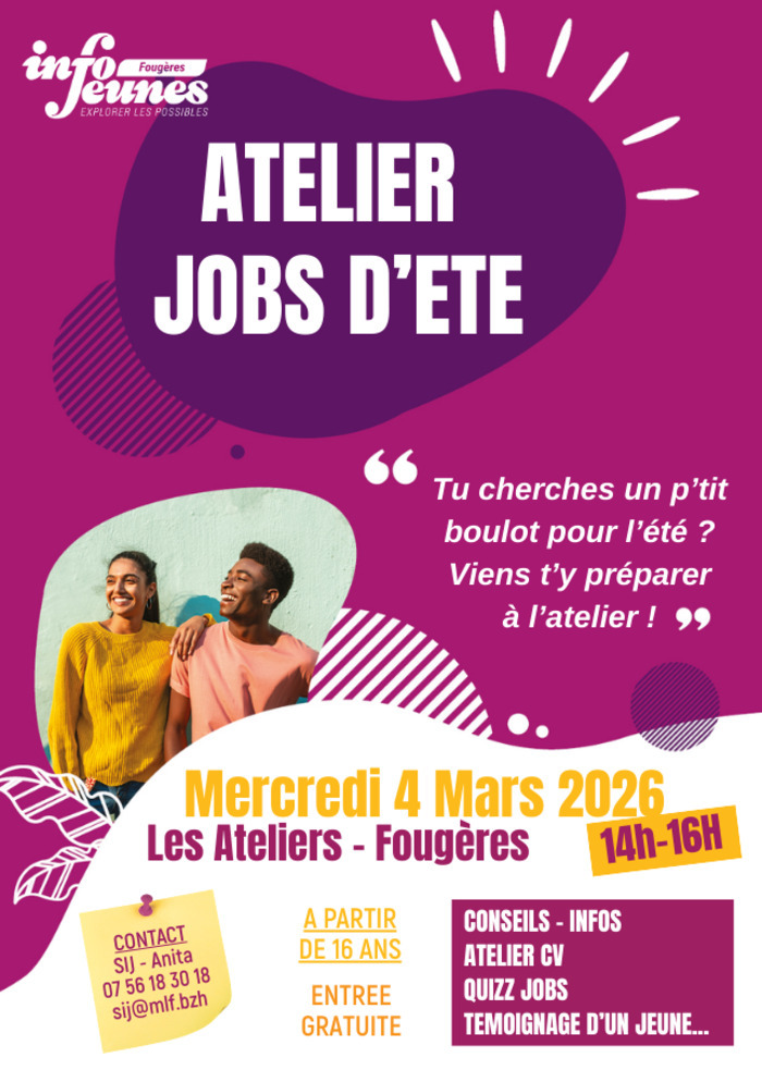 Atelier "Comment chercher un job d'été ?"