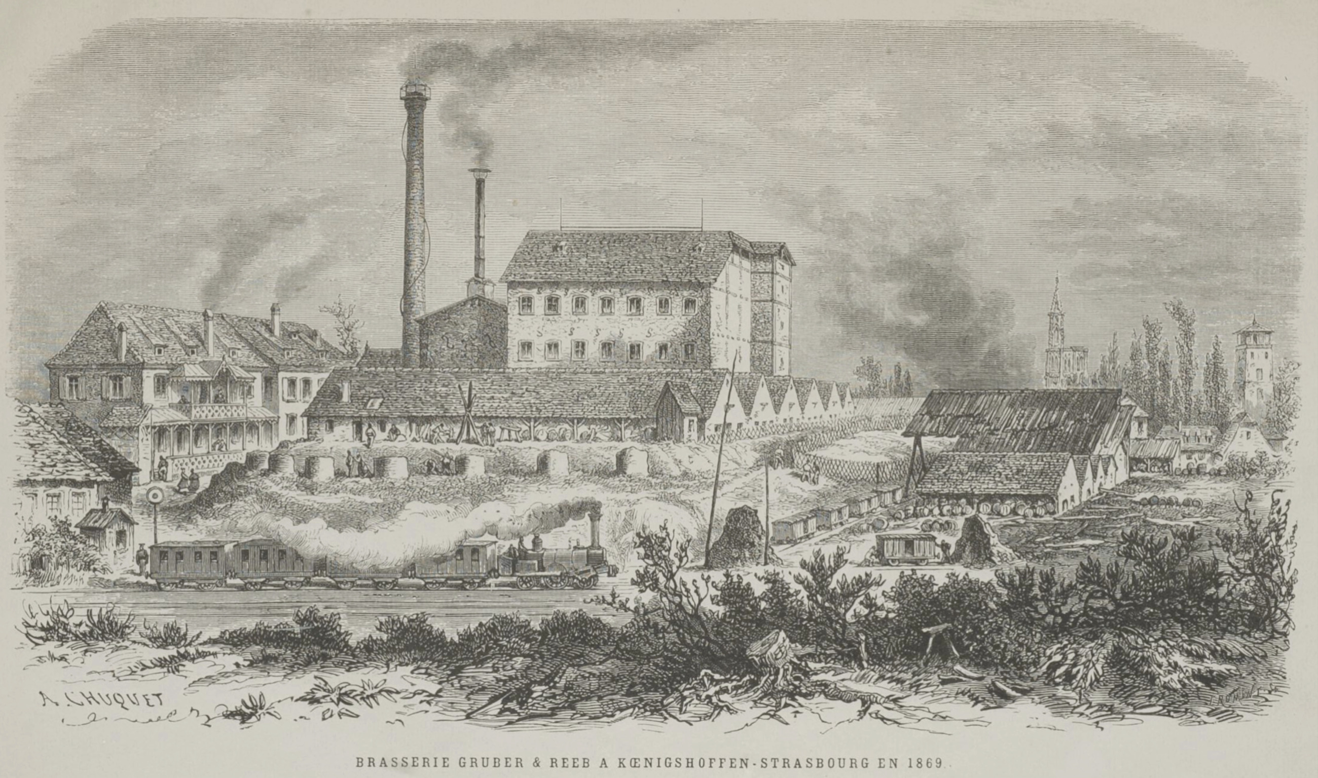 Déambulation historique à Koenigshoffen : le territoire de la brasserie Gruber