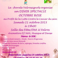 Soirée gala avec les Valrossignols au profit d'octobre rose