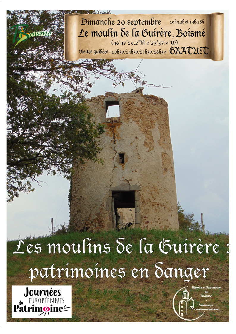 Les moulins de la Guirère : patrimoines en danger