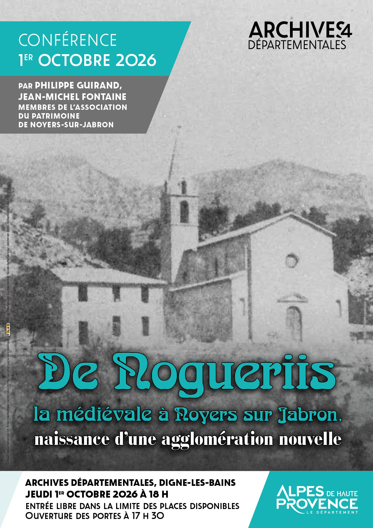 De Nogueriis la médiévale à Noyers sur Jabron, naissance d'une agglomération nouvelle