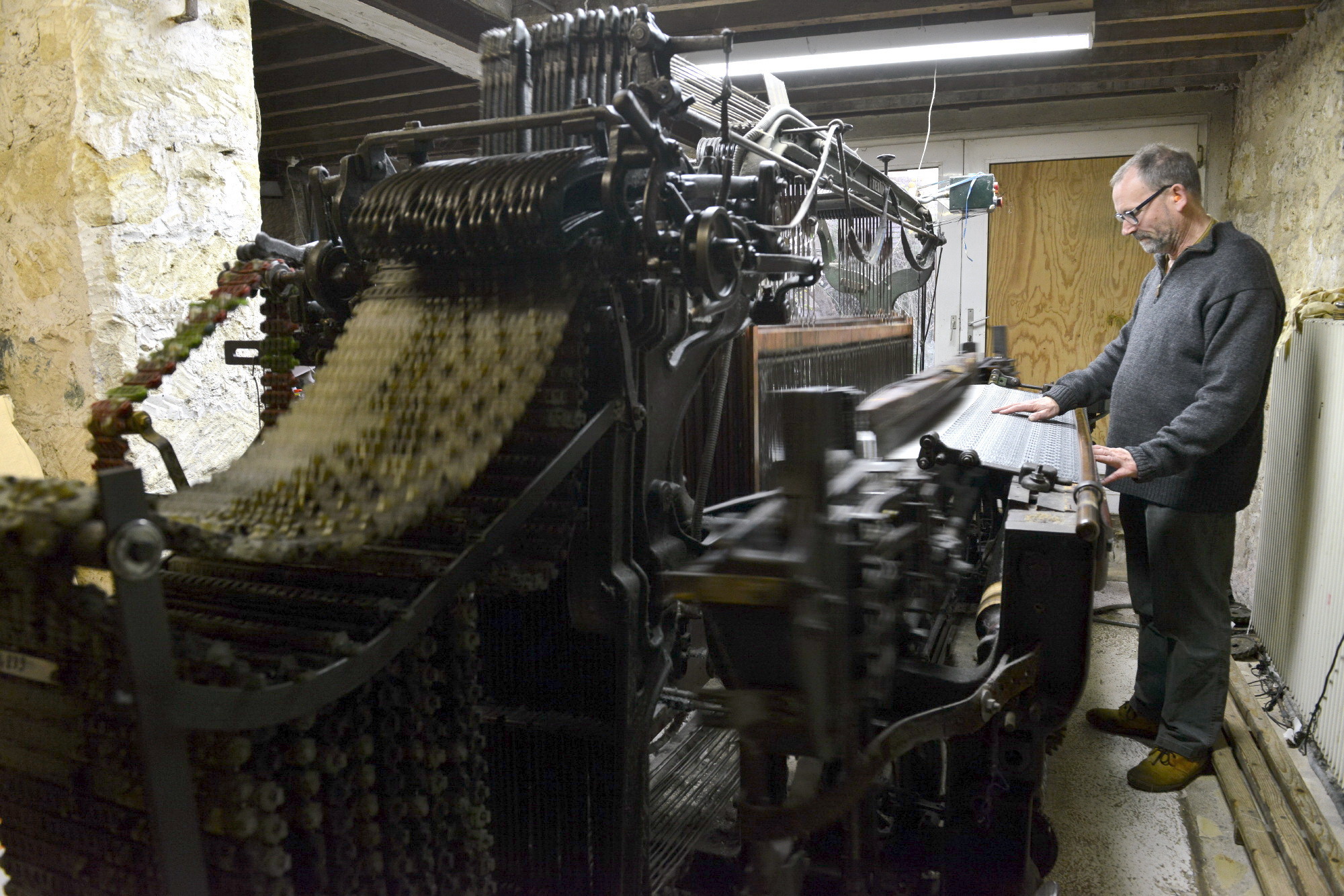 Découverte d'un atelier textile