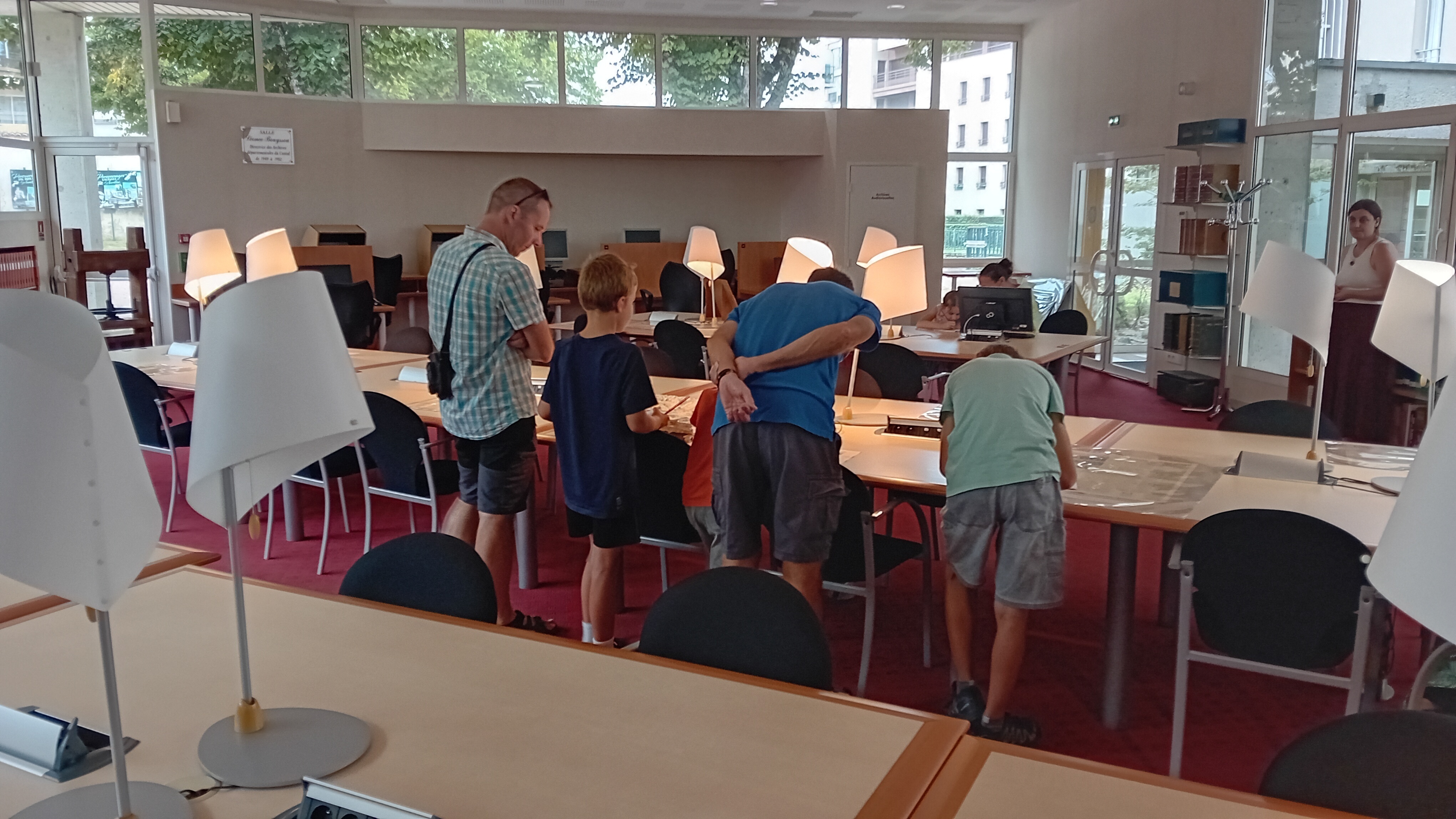 Visite en famille des Archives