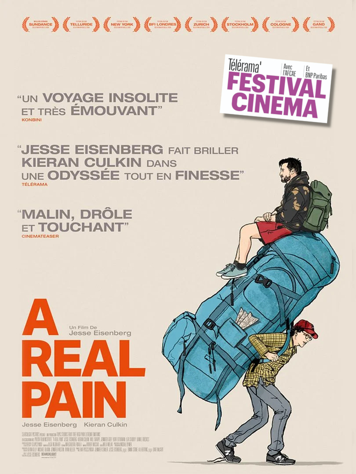 A REAL PAIN - Avant-première et Visio-Rencontre – Festival TÉLÉRAMA AFCAE Le 28/01/2025 à 20h00