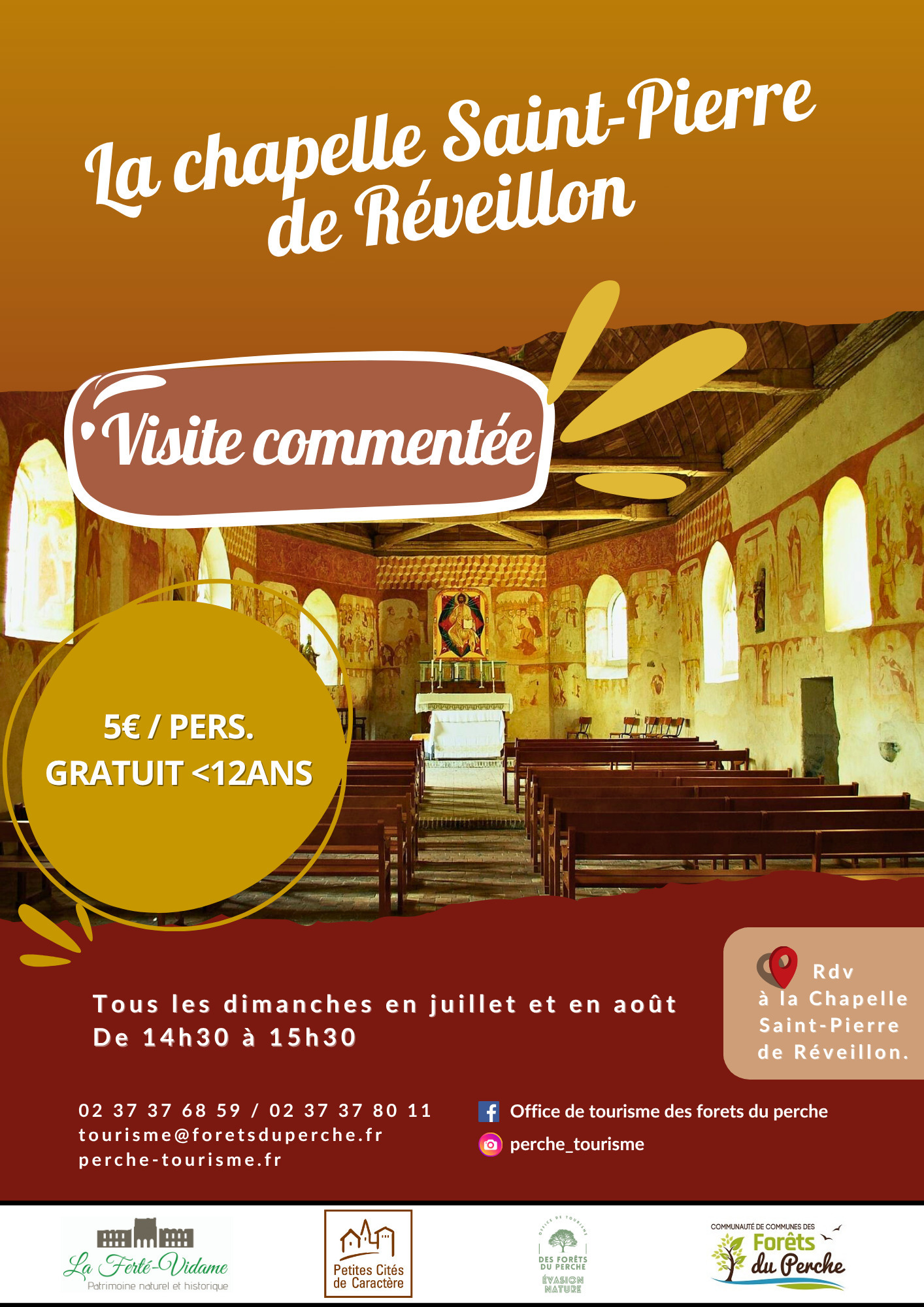 Visite commentée de la chapelle Saint-Pierre de Réveillon