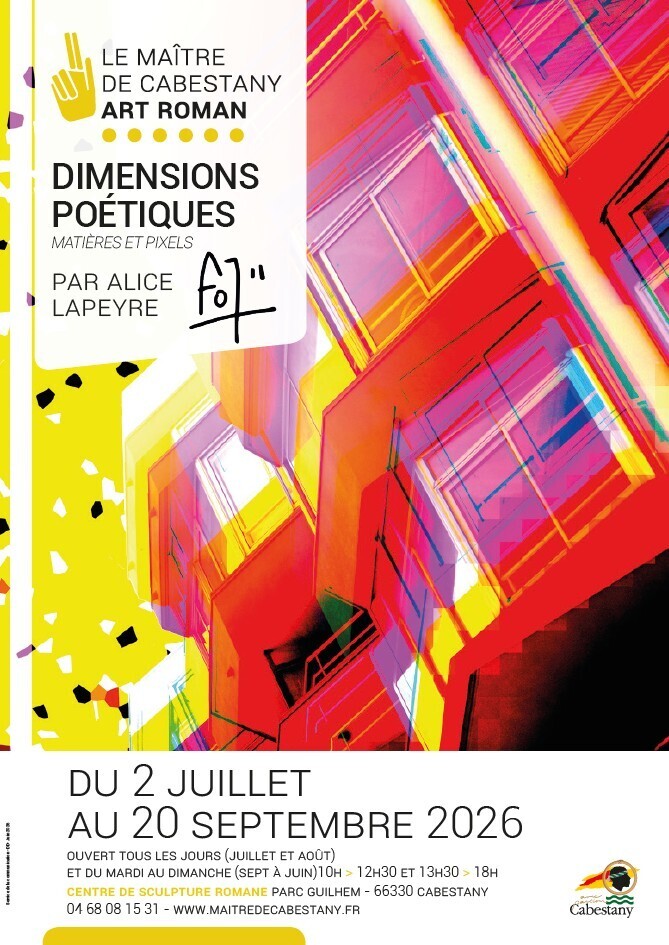 Exposition temporaire "Dimensions poétiques" Matières et pixels d'Alice LAPEYRE (fo7)