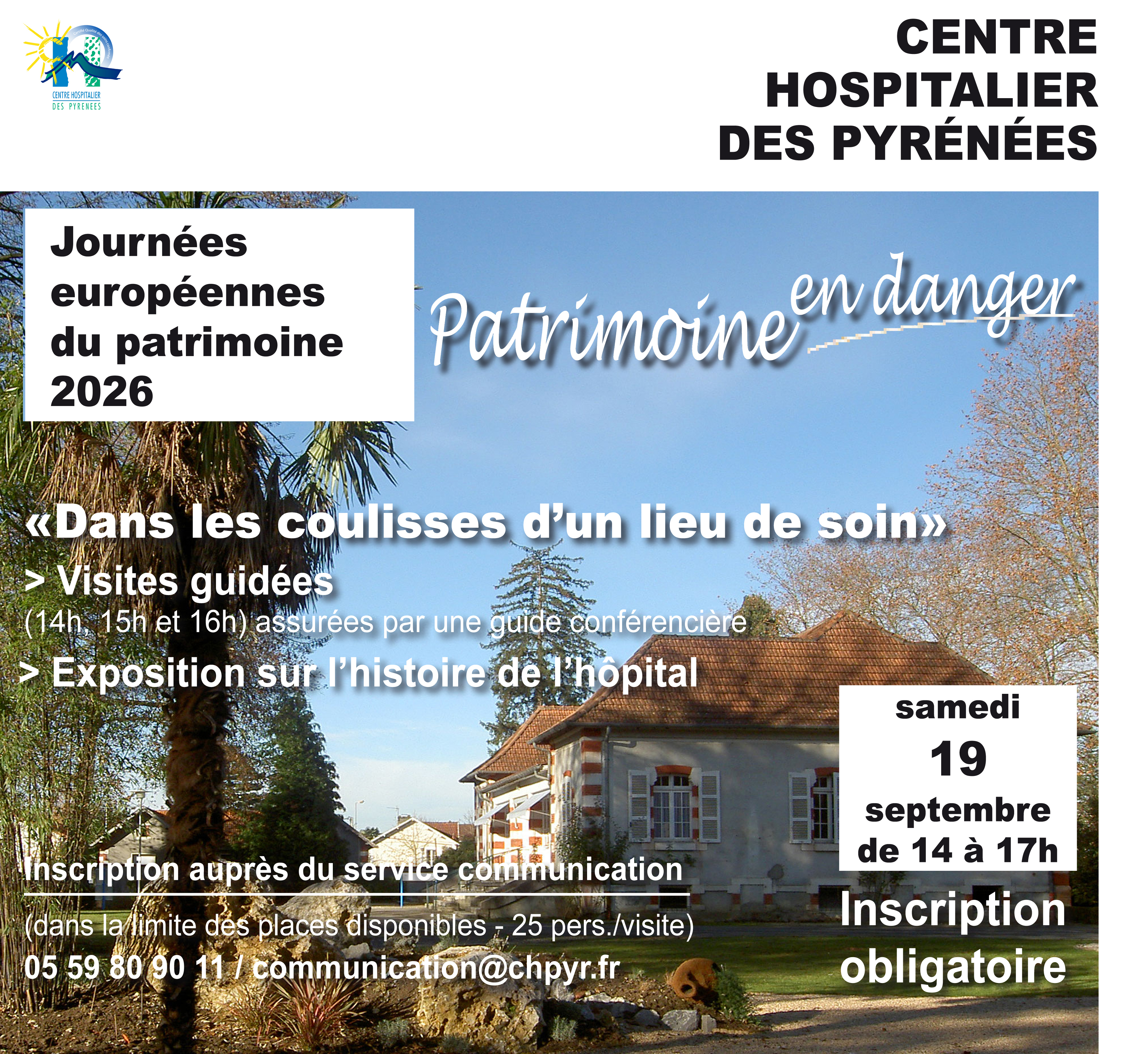 Dans les coulisses d’un lieu de soin : visite, musique et découverte du patrimoine du Centre Hospitalier des Pyrénées