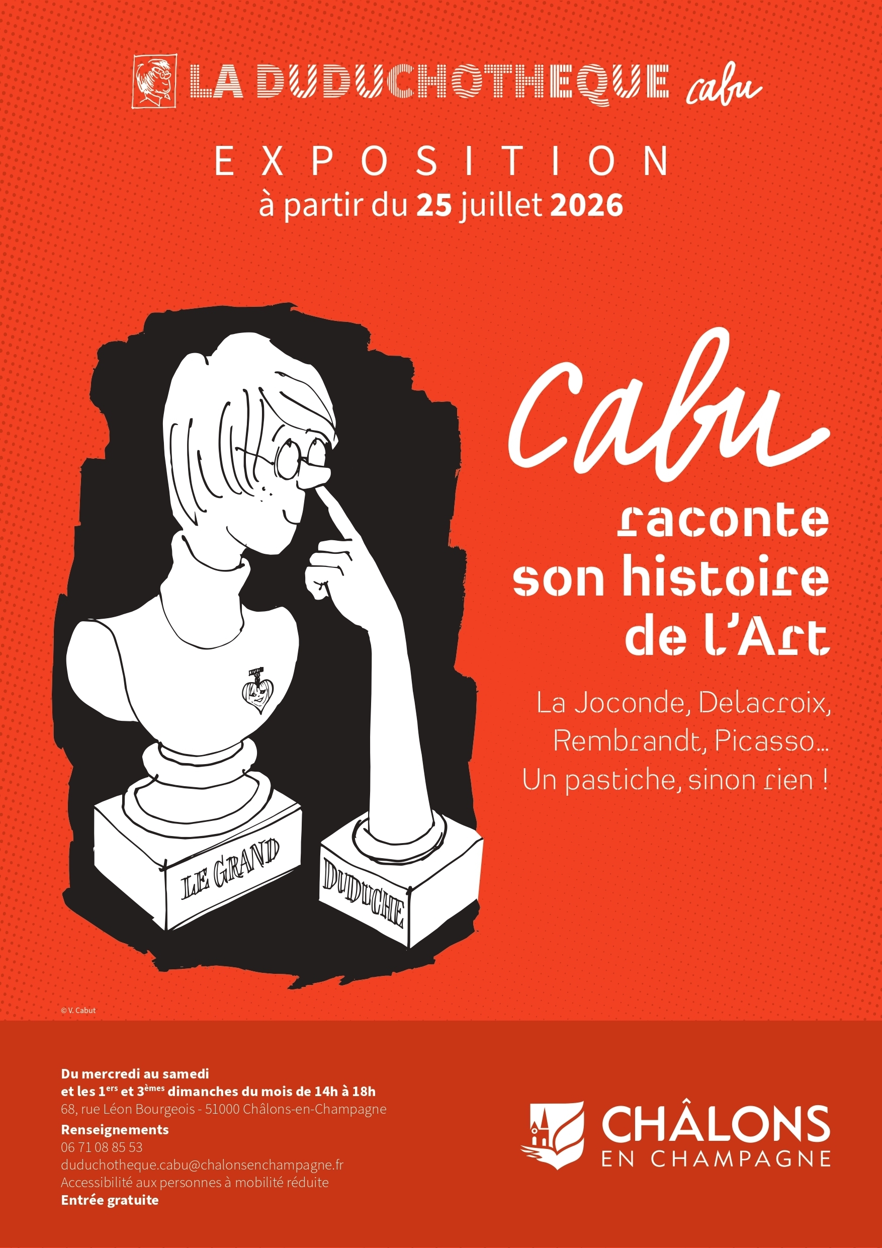 Venez découvrir l'exposition « Cabu raconte son histoire de l’Art » !