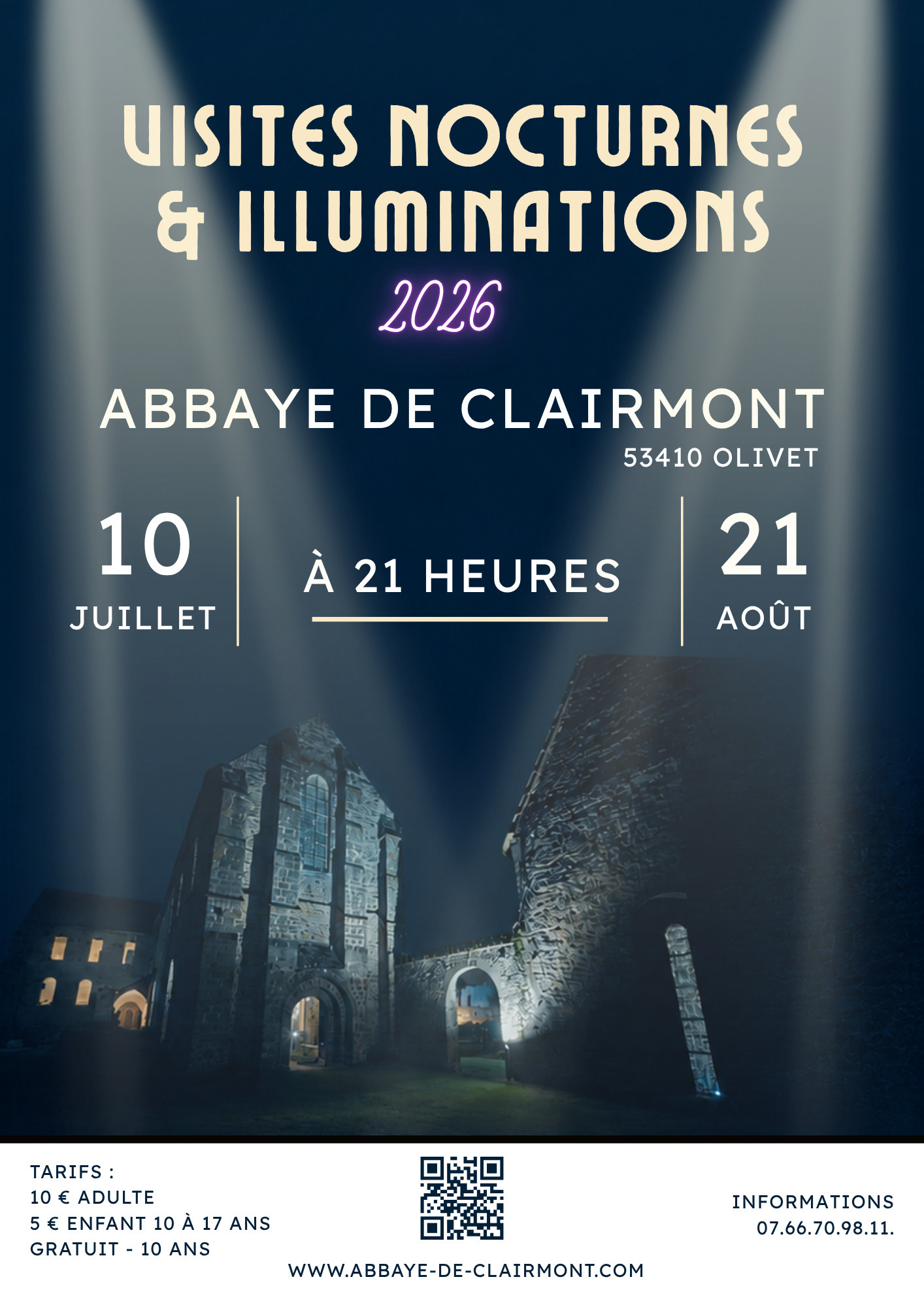 Visites nocturnes & illuminations