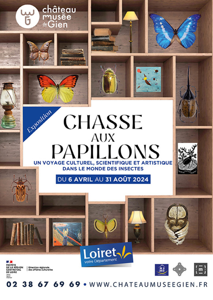 De la chasse aux papillons d’antan aux insectes dans les Arts premiers, c’est un voyage dans le monde des insectes et de leurs cousins arachnides qui vous est proposé à travers cette exposition.