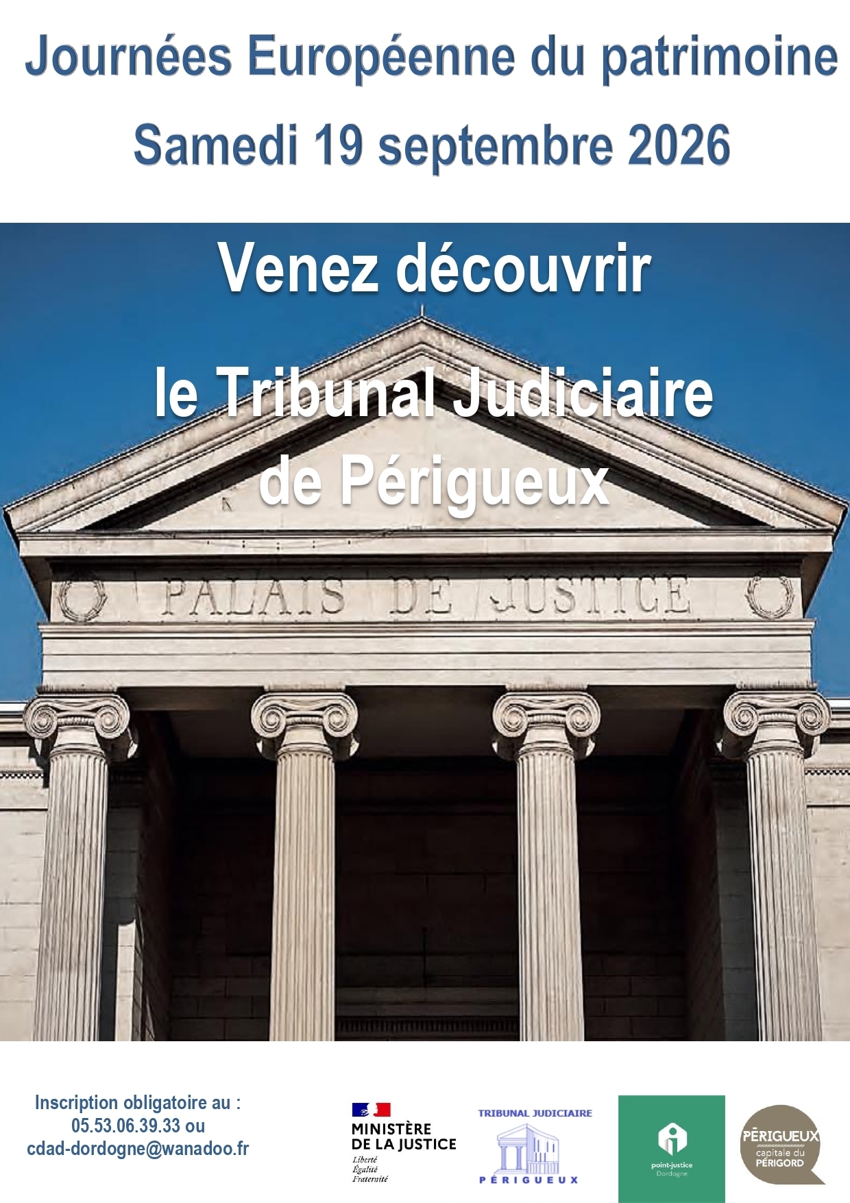 Visite commentée du tribunal judiciaire de Périgueux