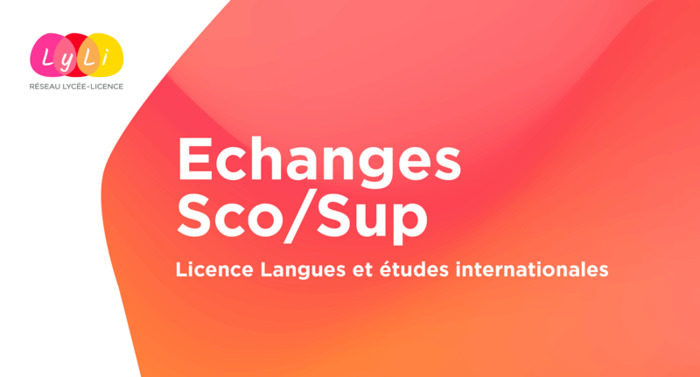 Échanges de pratiques Sco/Sup - Licence Langues et études internationales