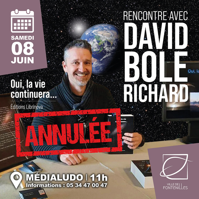 Rencontre avec David Bole-Richard ANNULÉE