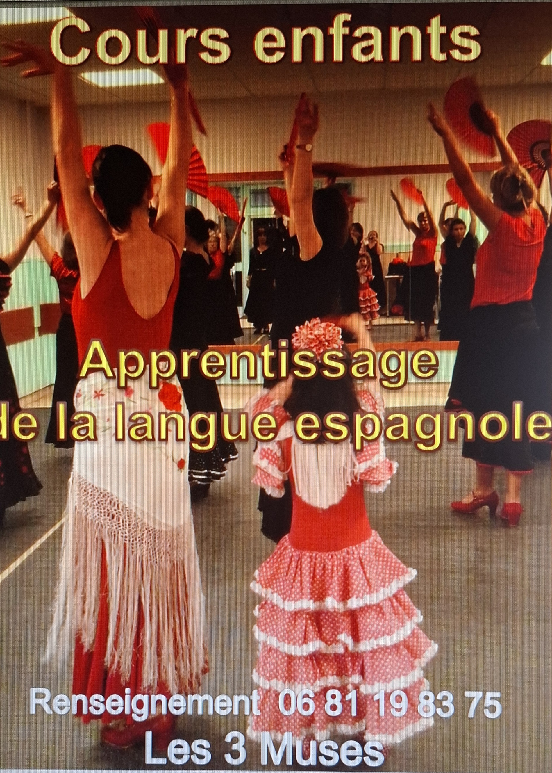 Cours de danse flamenco enfants et adultes, claquettes américaines, danse classique adultes, danse baroque