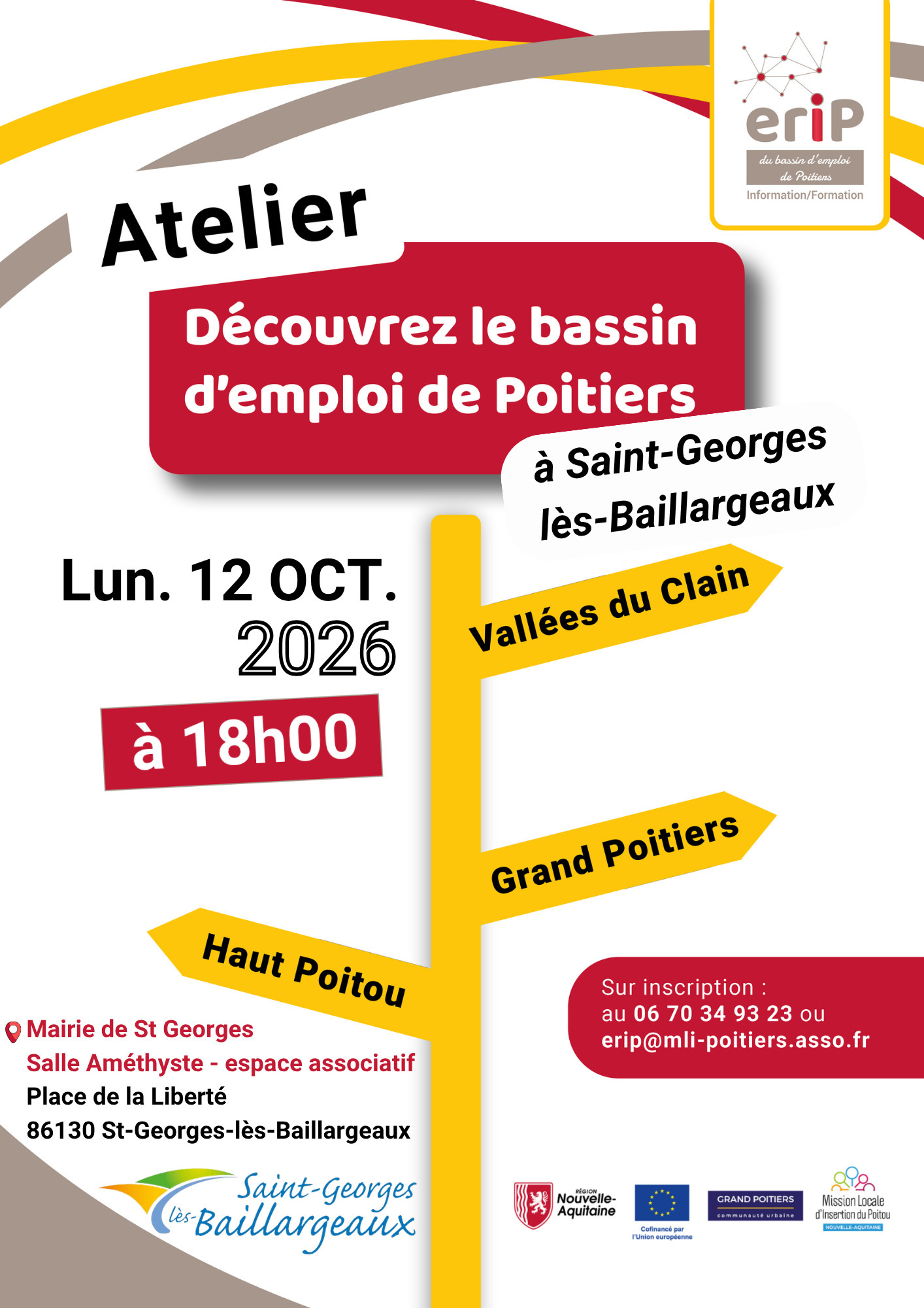 Découverte du bassin d'emploi de Poitiers à St Georges lès Baillargeaux