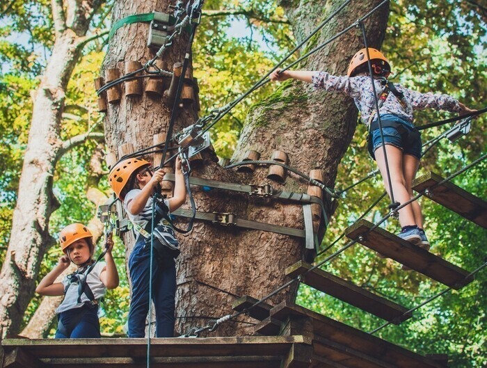 Parcours accrobranche pour enfants