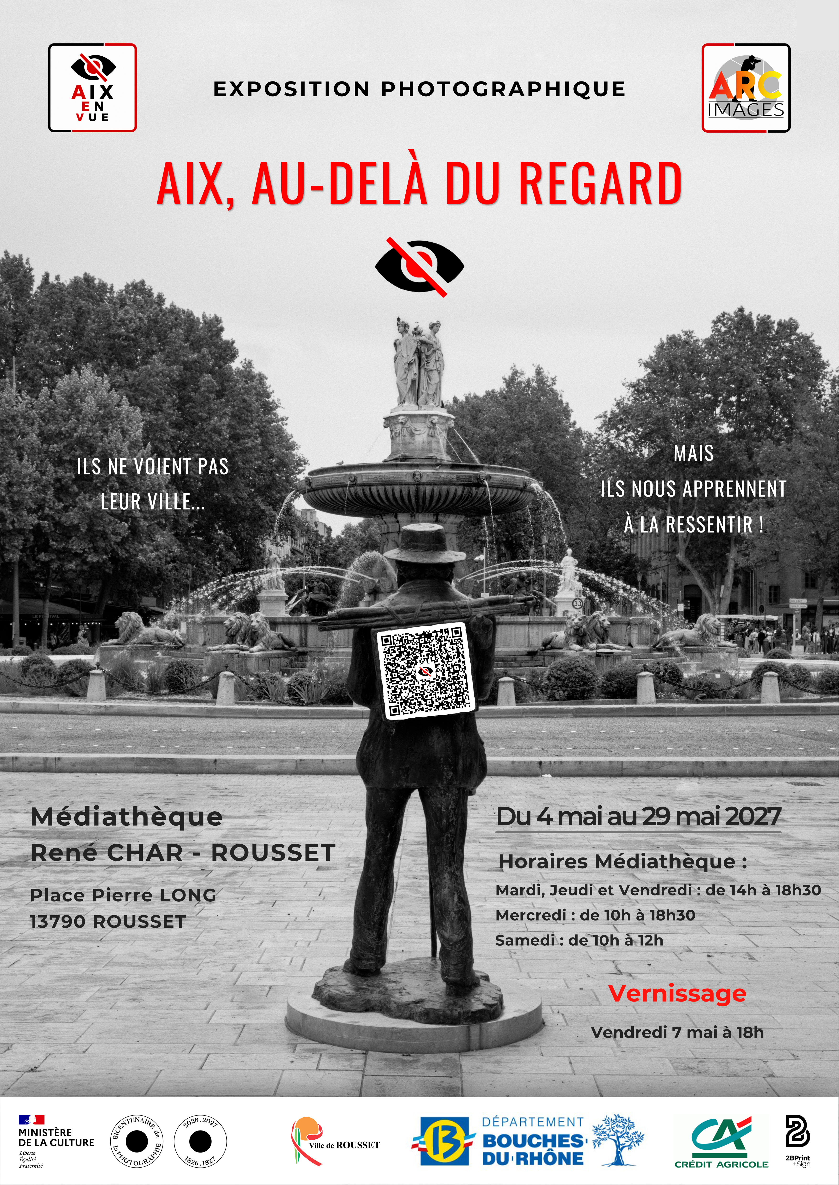 Exposition 'Aix, au-delà du regard' – Médiathèque René CHAR de ROUSSET