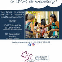 Visite guidée du canal du midi & dégustation de vins