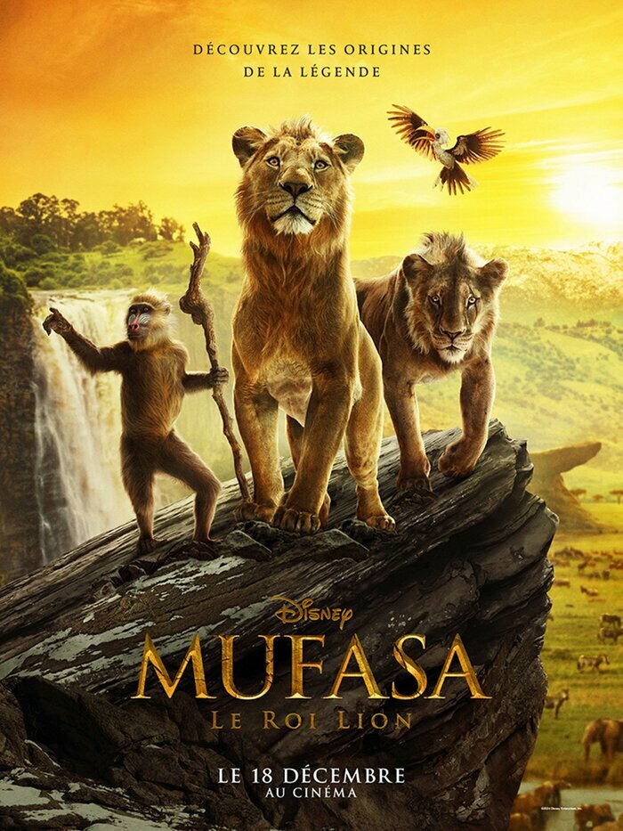 MUFASA LE ROI LION ( Vost ) Du 29 janv au 2 fév 2025