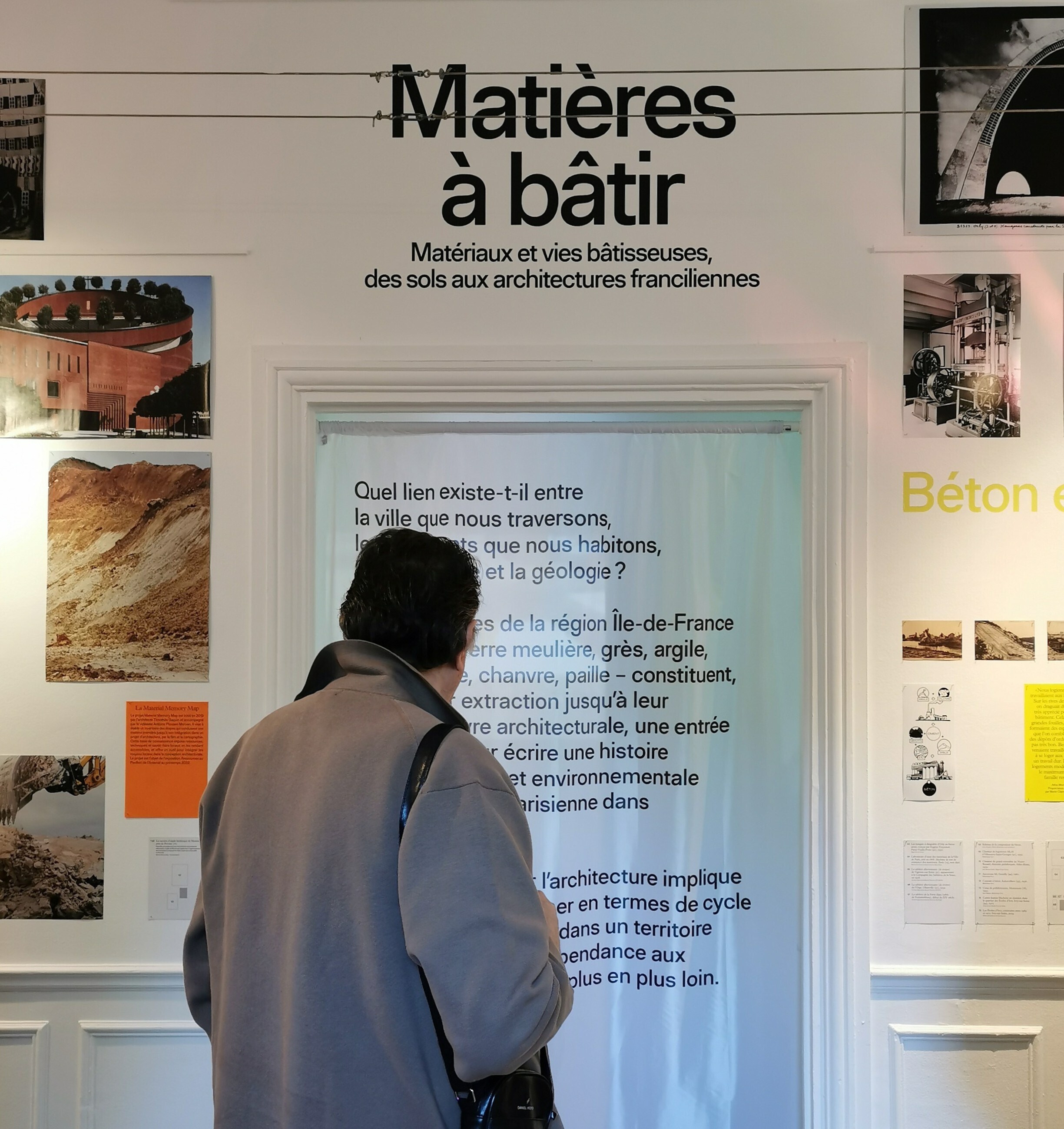 Visite guidée de l'exposition "Matières à bâtir"