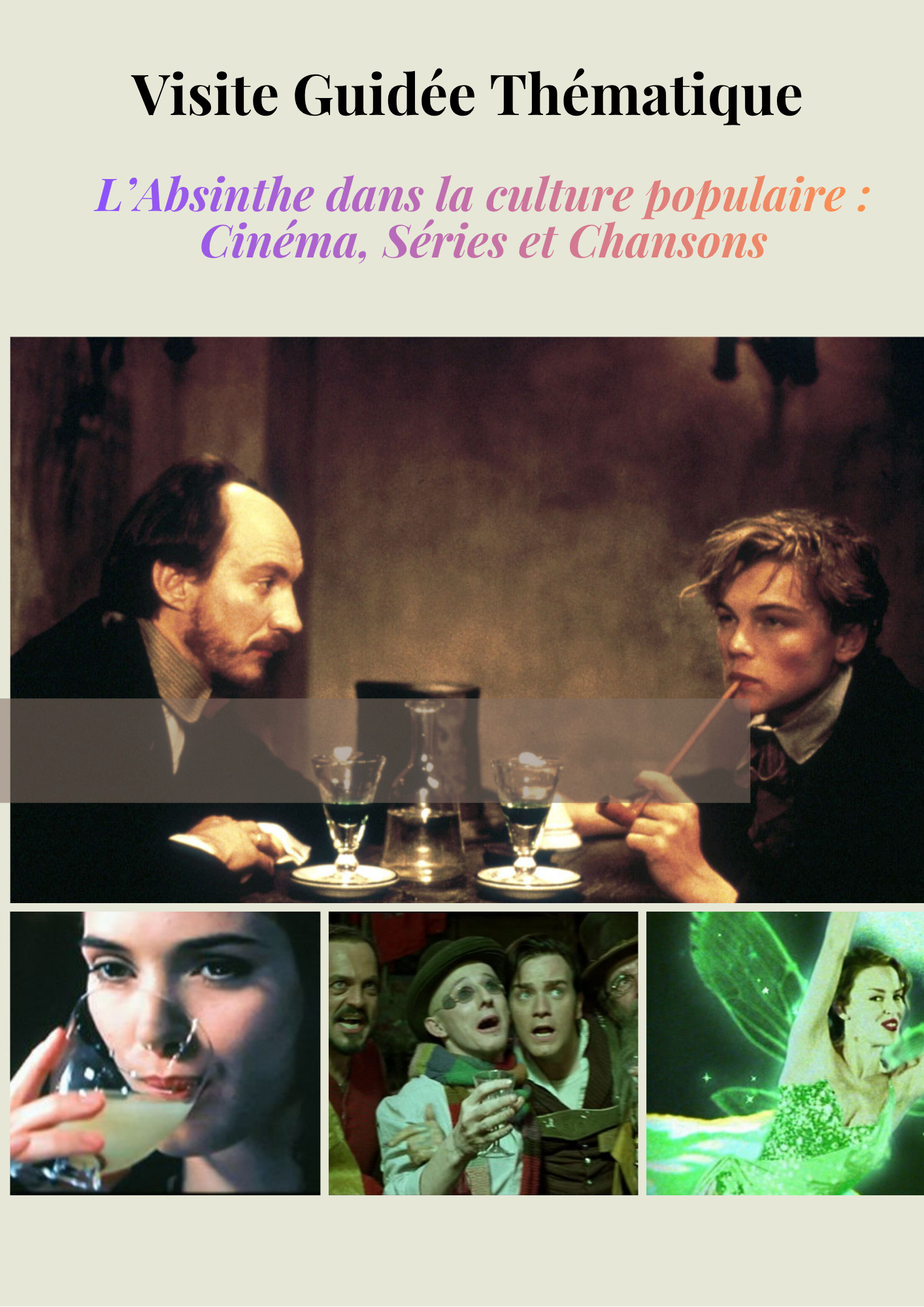 Visite thématique : "L'Absinthe dans la culture populaire, Cinéma, séries et chansons"