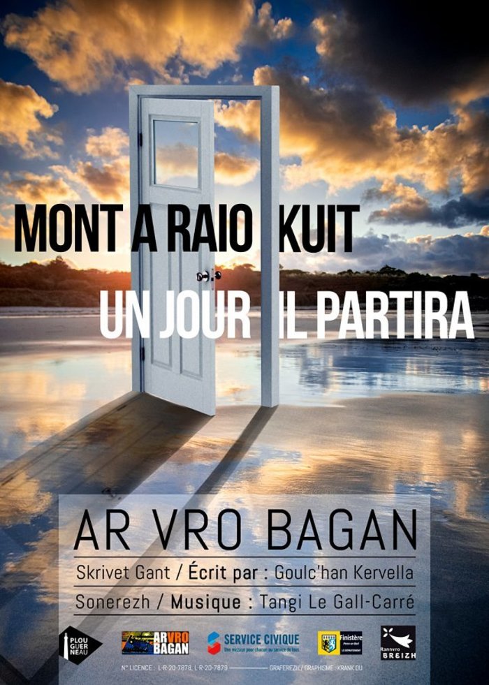 Teatr : Mont a raio kuit (pezh-c'hoari e galleg)