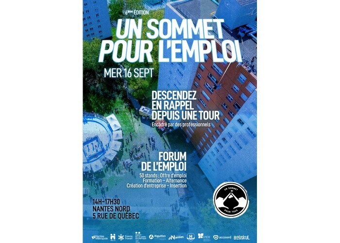 Un sommet pour l'emploi : Descente en rappel d'une Tour + Forum emploi