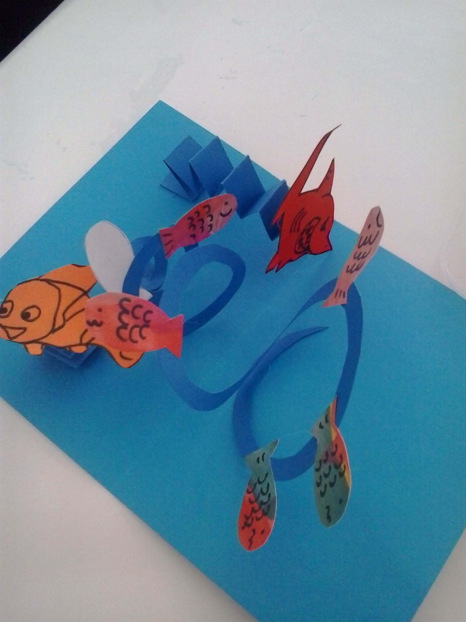 Atelier créatif - Fabrication de carte pop-up sur le thème de la mer