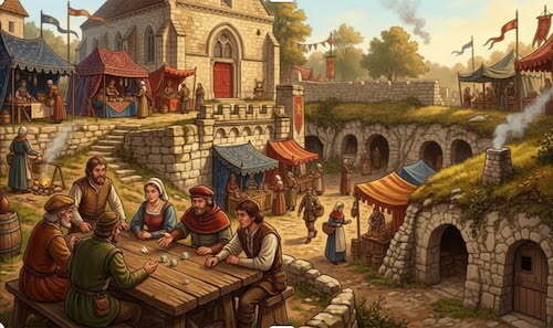Marché médiéval à la chapelle