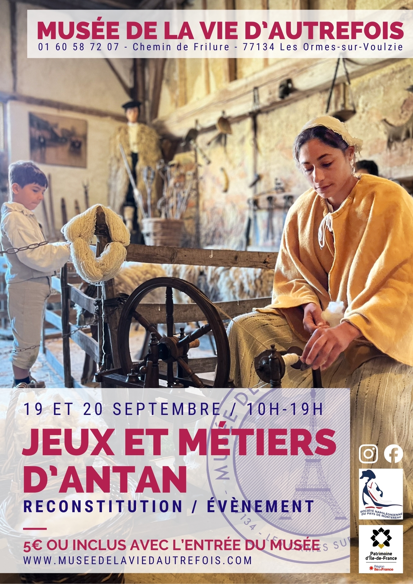 Reconstitution d’époque, jeux et métiers d’antan au Musée de la vie d'autrefois