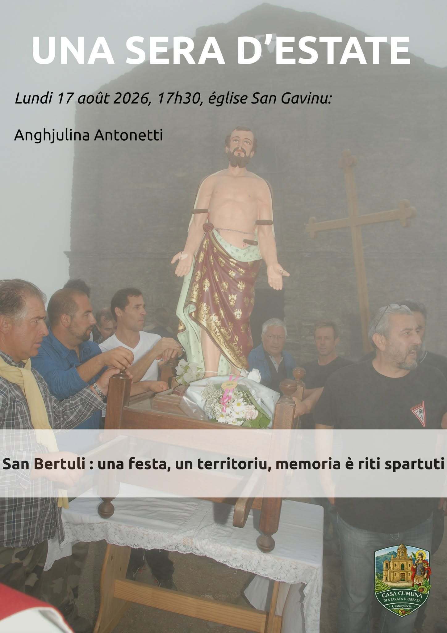 San Bertuli : una festa, un territoriu, memoria è riti spartuti, cù Anghjulina Antonetti, enseignante et docteur de l'Università di Corsica