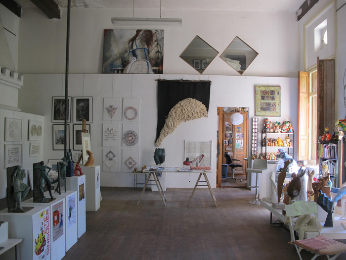 Visite de l'atelier du sculpteur Pierre Vallauri