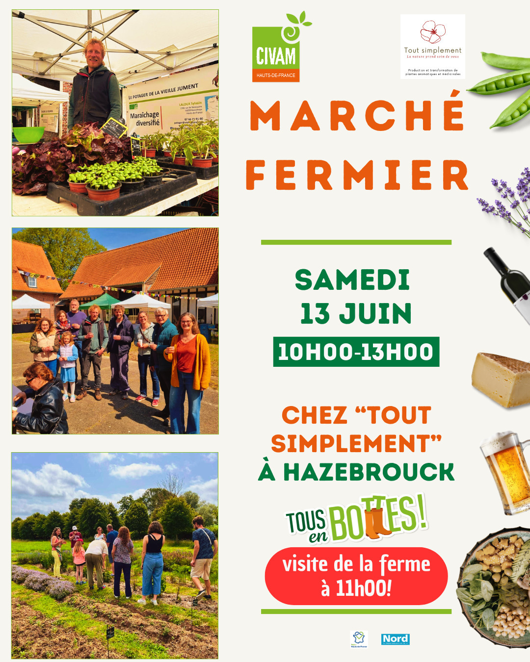 Marché fermier Chez tout simplement