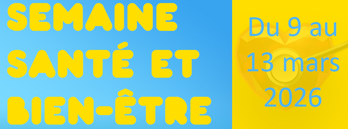 Du 9 au 13 mars 2026, bouge, respire et détends-toi au campus Mazier. Ateliers, sport, massages, cuisine, sommeil… Une semaine pour recharger les batteries 💚