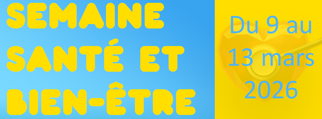 Du 9 au 13 mars 2026, bouge, respire et détends-toi au campus Mazier. Ateliers, sport, massages, cuisine, sommeil… Une semaine pour recharger les batteries 💚