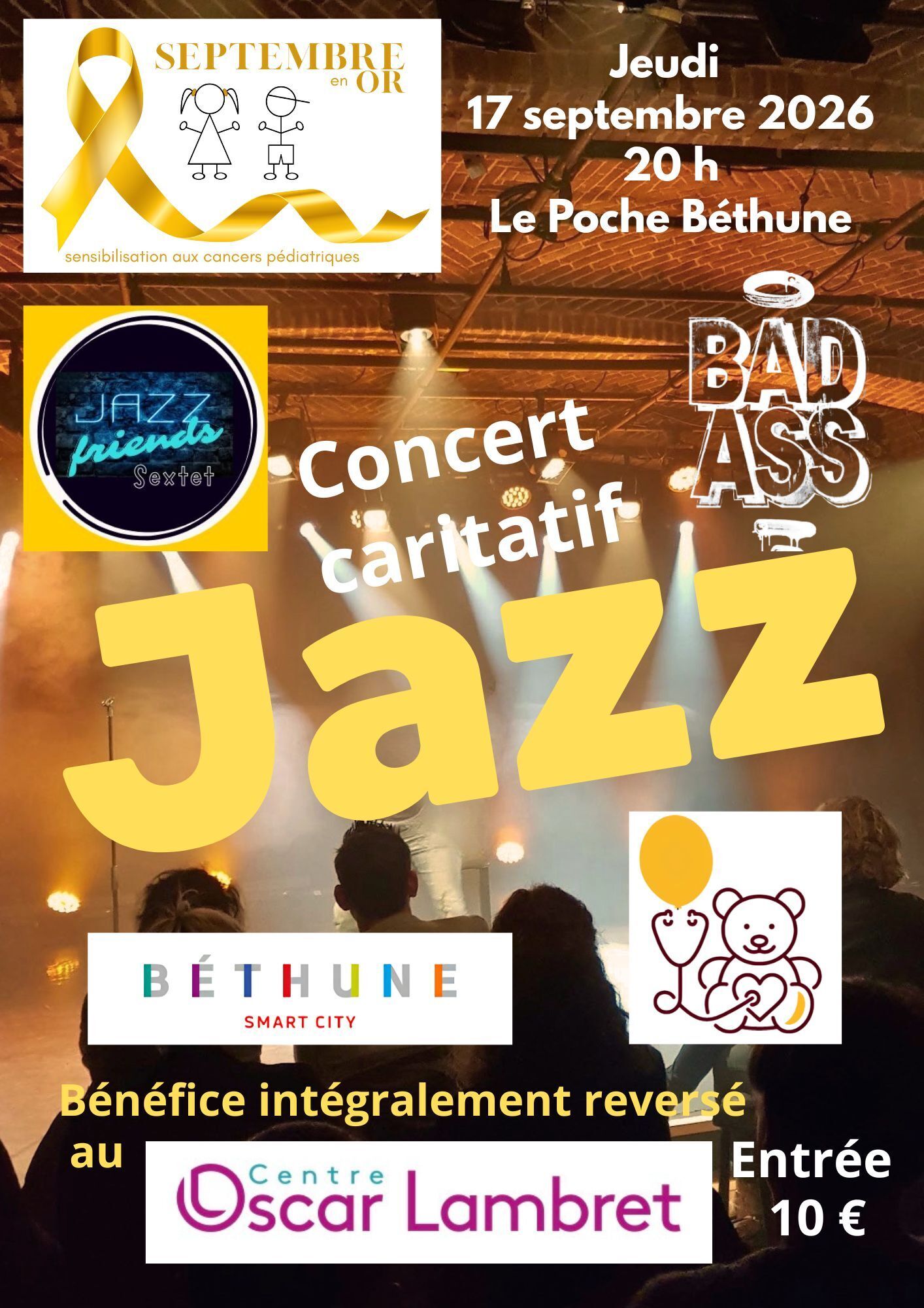 Concert caritatif du jazz friends secret, à Béthune