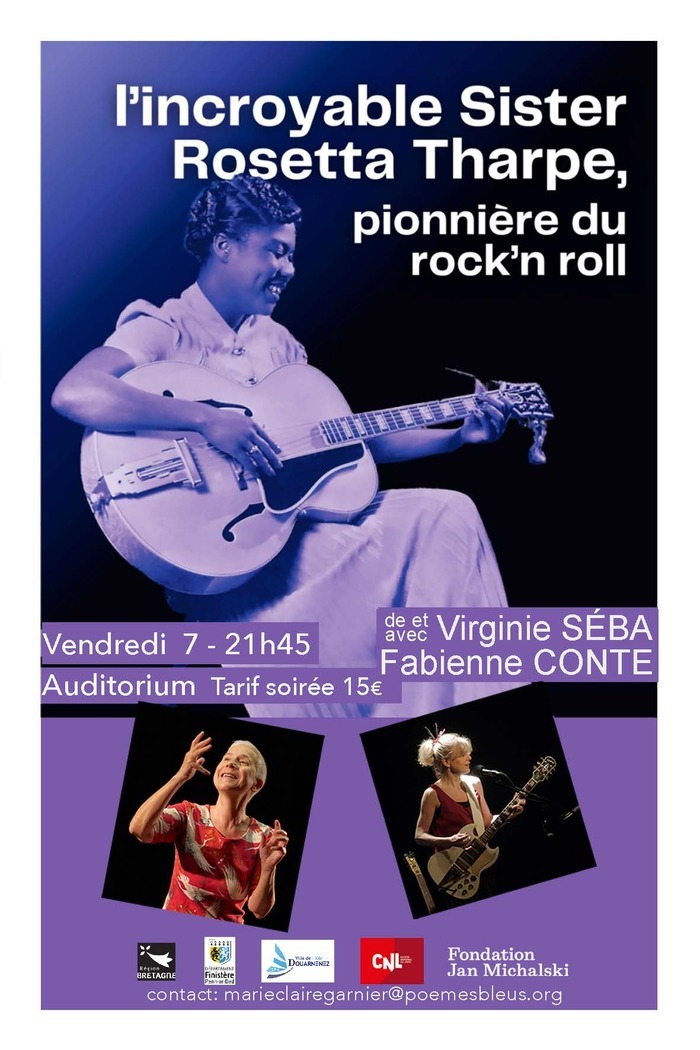 Affiche — Spectacle : L’incroyable Rosetta Tharpe, pionnière du rock’n'roll