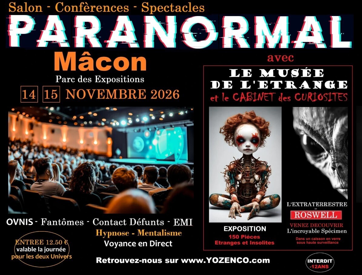 Salon du Paranormal au Parc des Expositions à Mâcon