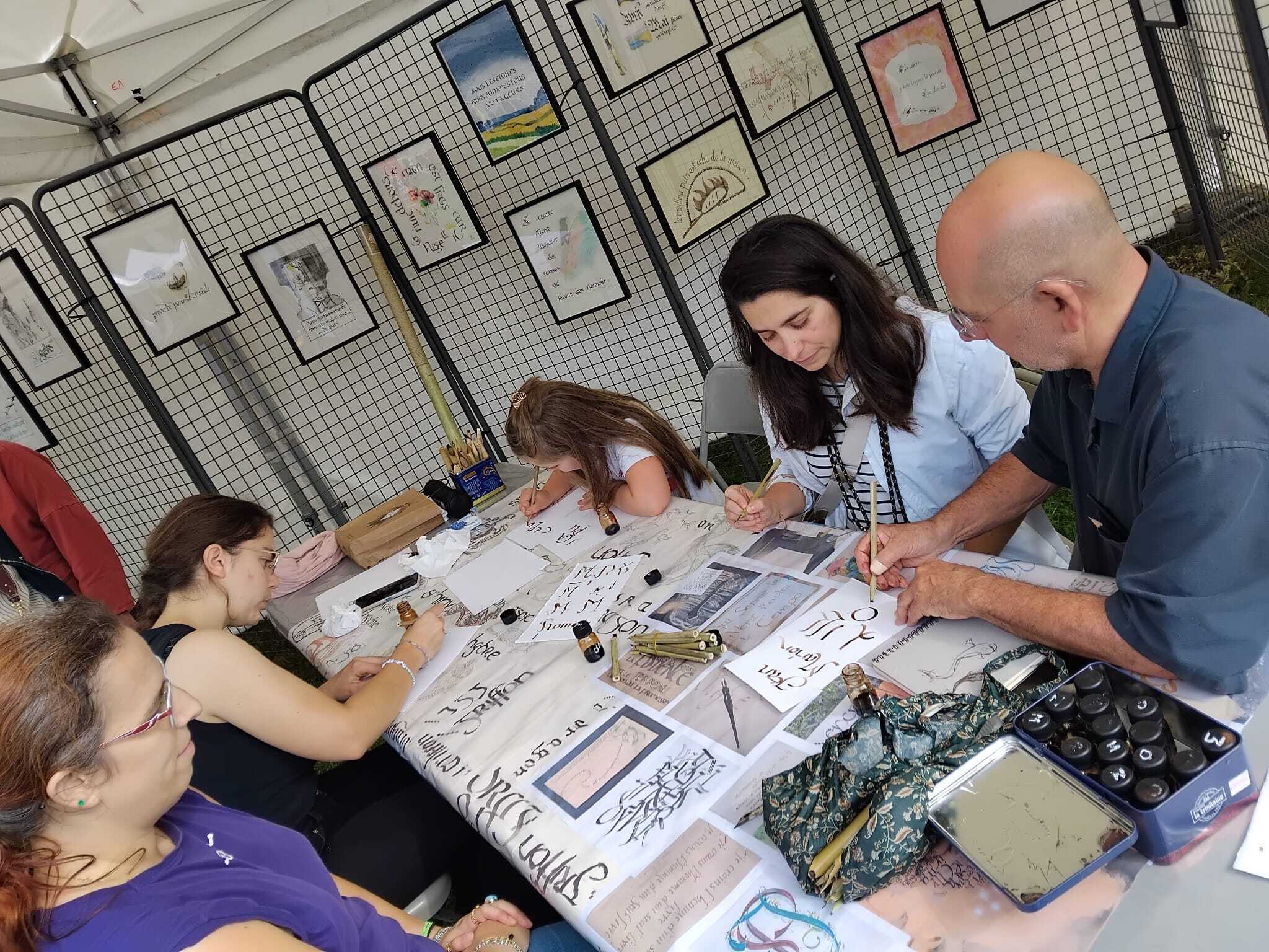 Exposition - atelier de calligraphie