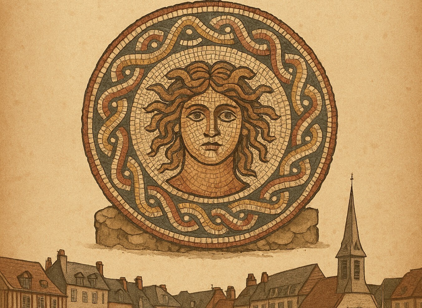Visite libre : l'enquête de la mosaïque de Honfleur