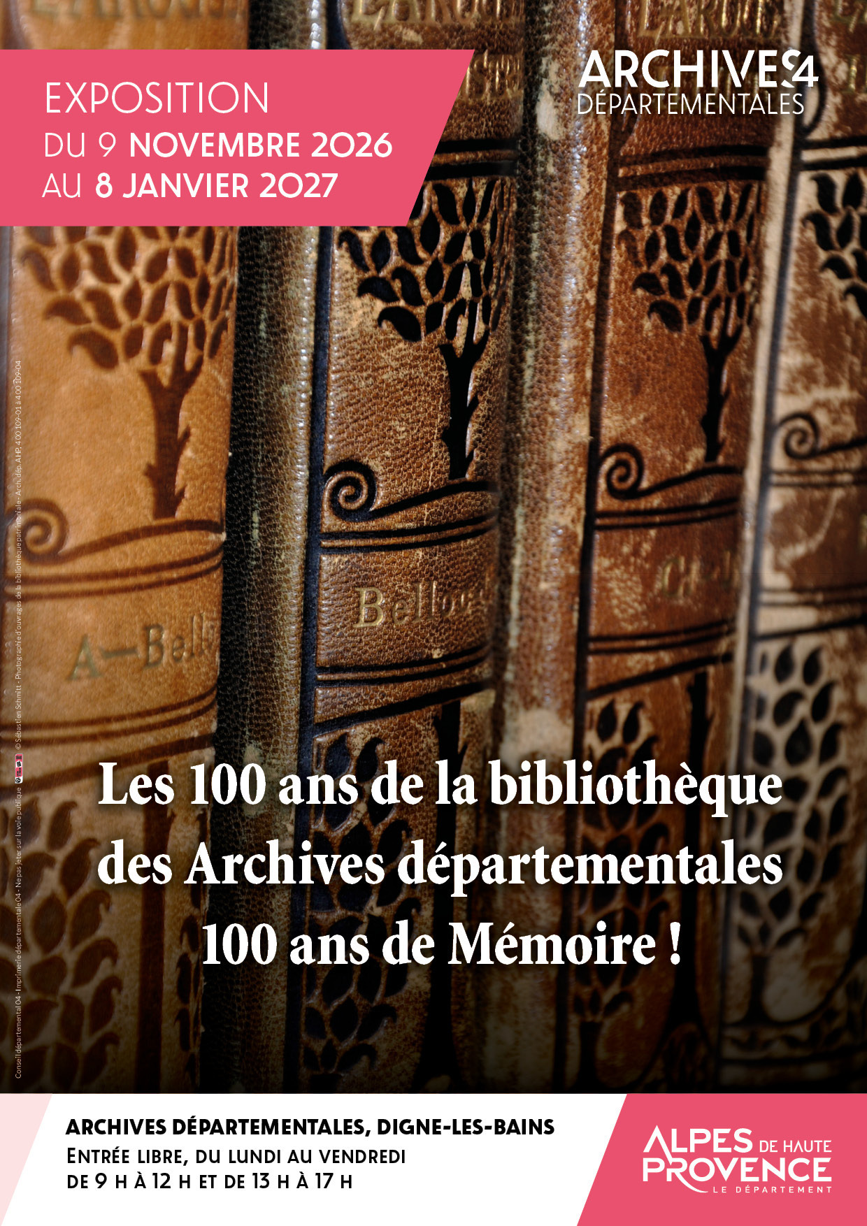 Les 100 ans de la bibliothèque des archives départementales : 100 ans de mémoire !