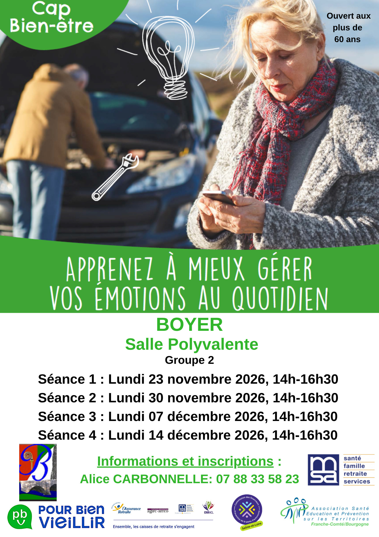 Parcours CAP BIEN ETRE à BOYER
