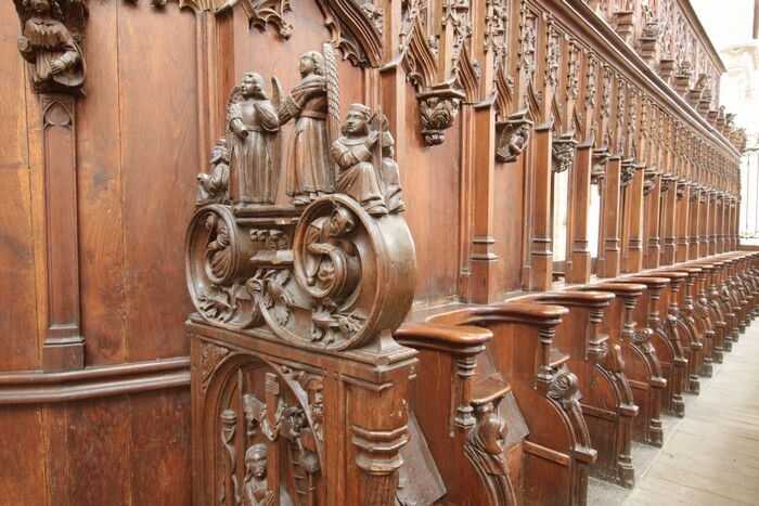 Les stalles de l'abbatiale de la Trinité de Vendôme