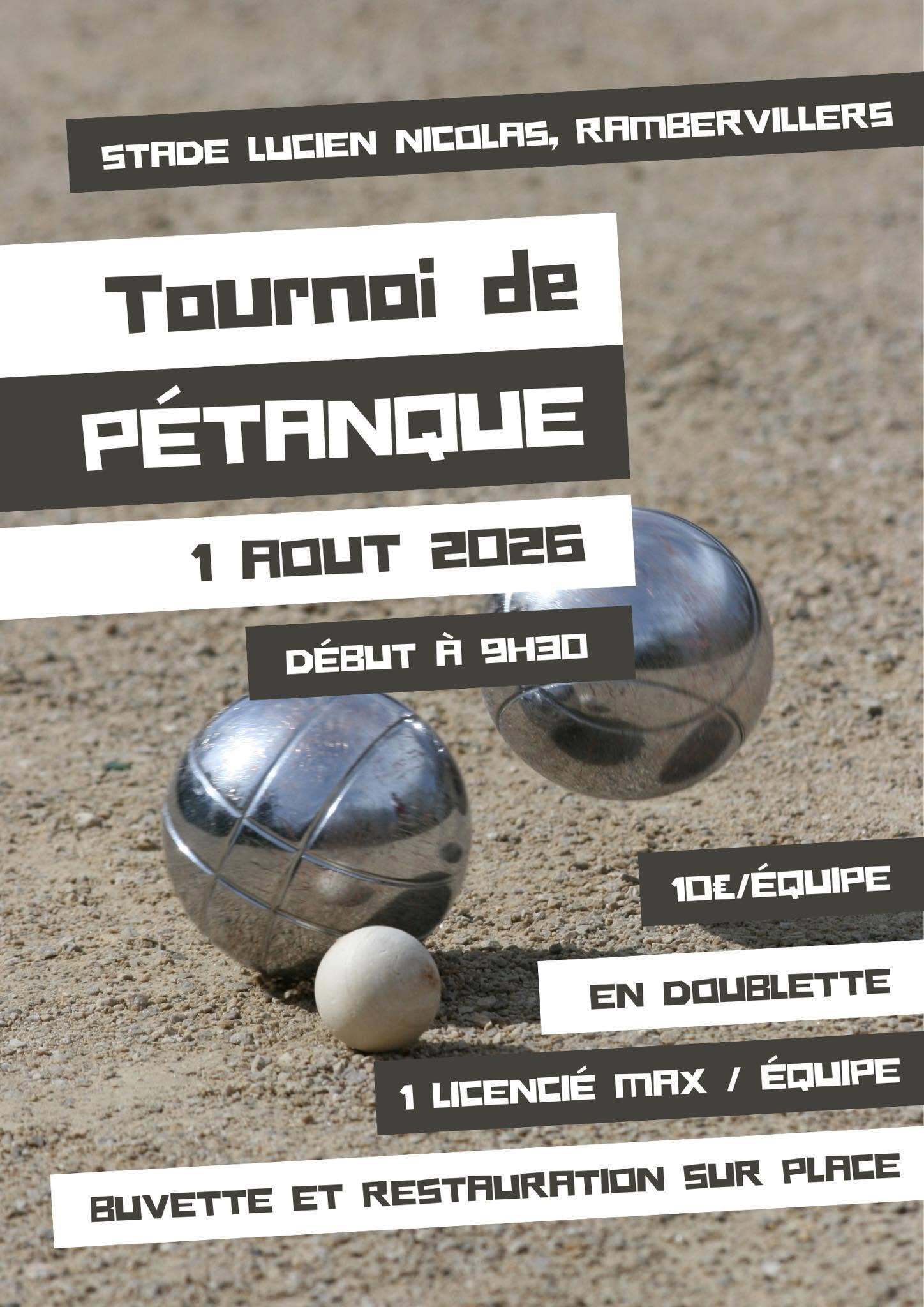 Tournoi de pétanque