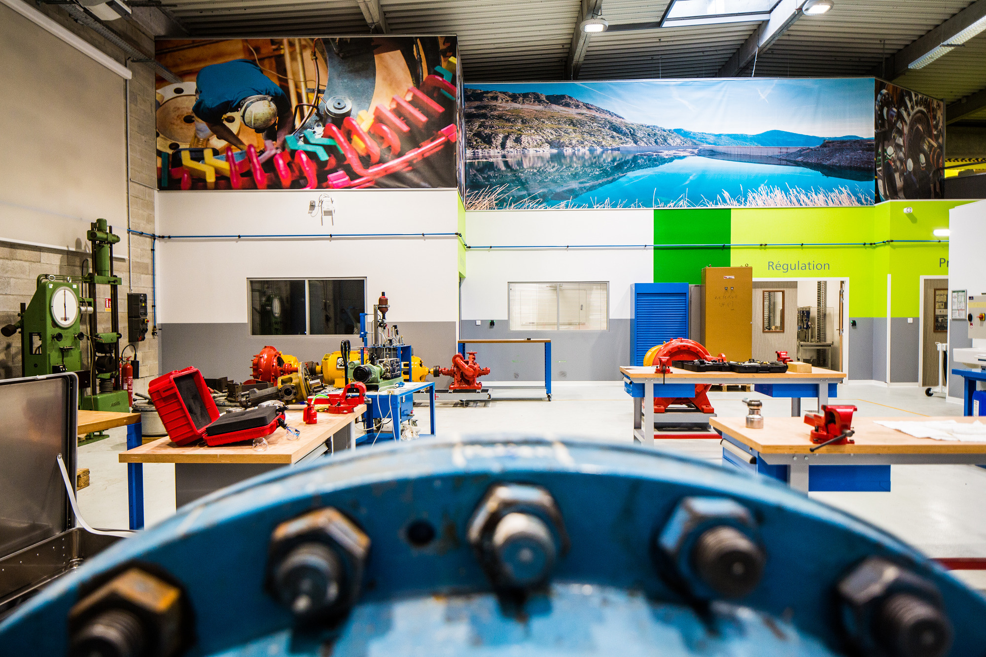 Visite guidée du campus de formation technique EDF de Toulouse