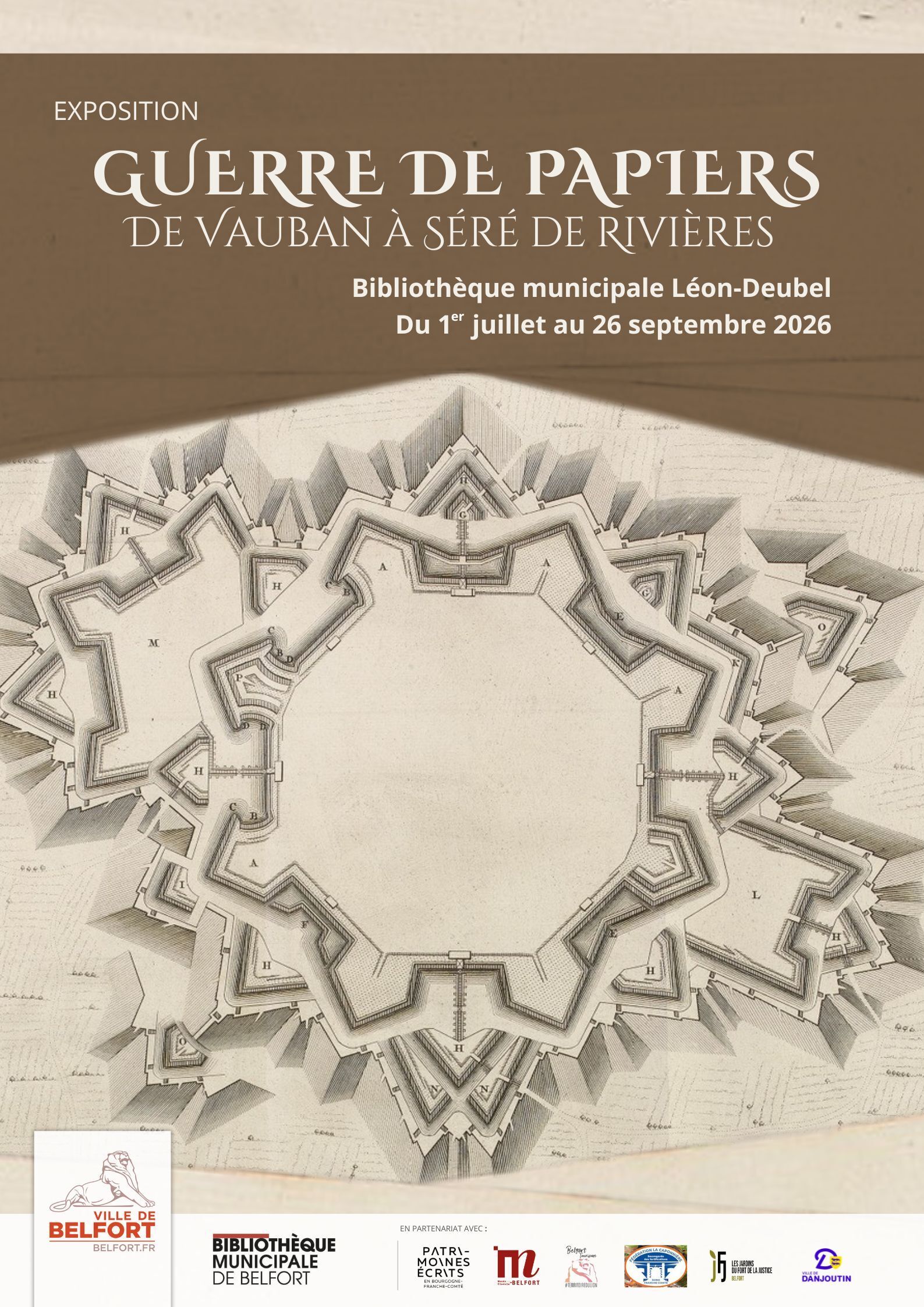 Exposition « Guerre de papiers de Vauban à Séré de Rivières »