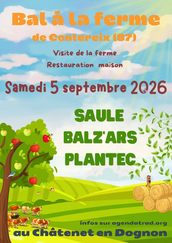 Bal à la Ferme de Contereix avec Plantec, Saule et Balz'ars