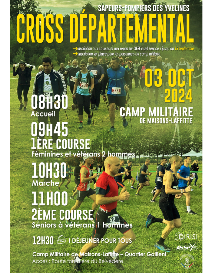 Cross départemental des sapeurs pompiers des Yvelines